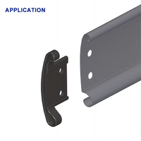Baffle galvanisé pour volet roulant, étanchéité de porte avec volet roulant