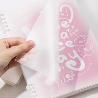 Carnet d'autocollants personnalisé et étui de protection transparent, livre de rangement pour autocollants réutilisable et personnalisable pour collection