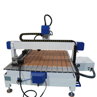 Table à vide 1212 bois cnc routeur bois 4 axes gravure fraiseuse avec 3.0kw broche de refroidissement de l'eau