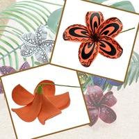 Aksesoris Rambut Buatan Tangan dari Busa Bunga Plumeria yang Elegan dan Manis untuk Tarian Hula Hawaii