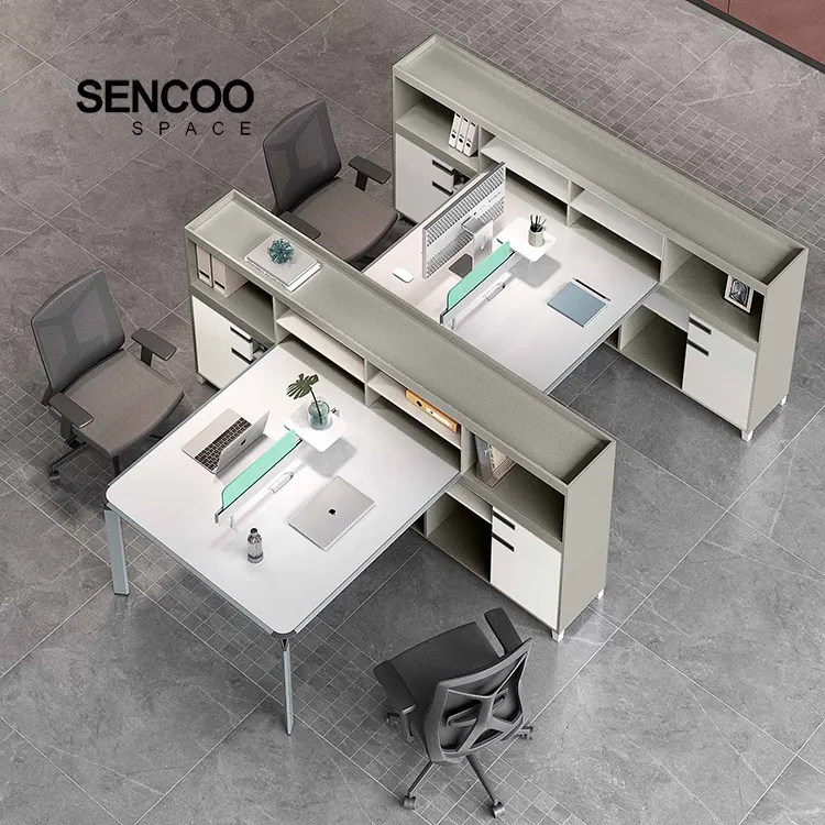 Modern 2 person Modular office cubicle workstation desk office furniture staff call center executive office workstation