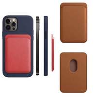 Desain baru PU dompet kartu kulit berdiri casing telepon magnetik Slot kartu kredit tas untuk iPhone 17 Air 16 15 14 Pro Max