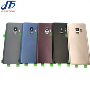 כיסוי סוללה לסמסונג גלקסי S9 פלוס S9+ G965F בית זכוכית אחורי עם עדשת מצלמה