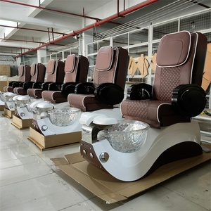 KISEN Modern Profession Lay Down Nail Spa Equipments Foot Chairs and Basin Pedicure Spa Barber Chair for Hair Salon - Product Image 3