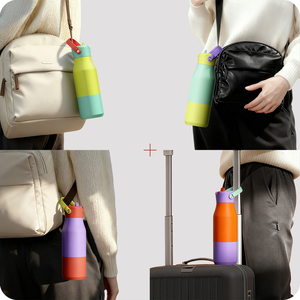 900ml Leak-proof Design 304 Stainless Steel Vacuum Insulated Water <b>Bottle</b> With Detachable Handle - Product Image 5