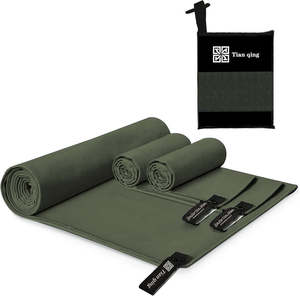 Serviette de sport en microfibre suédée de haute qualité, serviette de gym économique, serviette de sport en microfibre suédée avec logo personnalisé et bande - Product Image 1