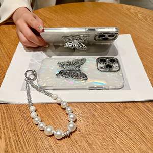 Pour Motorola Moto G30 Housse Mobile Case, <span class=keywords><strong>Coque</strong></span> de téléphone portable papillon blanc <span class=keywords><strong>avec</strong></span> lanière de chaîne - Product Image 6