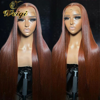 Perruque frontale en dentelle HD 13x4 sans colle, en cheveux humains brun chocolat, pré-épilée avec baby hair, 4 perruques à fermeture en dentelle brun foncé pour femmes