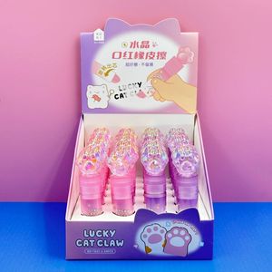 ممحاة على شكل مخلب قطة للأطفال، ممحاة إبداعية على شكل أحمر شفاه للفتيات، تنظيف دوار بدون ترك آثار - Product Image 4