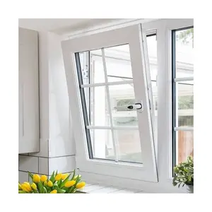 CBMMART China Big Factory German Style Single Double Glazed Window Aluminium Tilt And Turn Window With Grilles