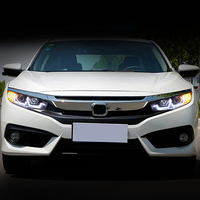 Pour Honda pour Civic 10th 2016-2021 lentille de projecteur de phare LED nouvelle condition X lampe frontale DRL feux de voiture accessoires automobiles