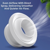 Diffuseur de jet de plafond 100Q ABS à économie d'énergie, design moderne, pour ventilation d'air frais
