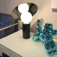 Europe du Nord Ins Marbre Lampe Table De Luxe LED Bureau pour Hôtel/Chambre/Salon Verre AC Intérieur Décoratif Table De Chevet