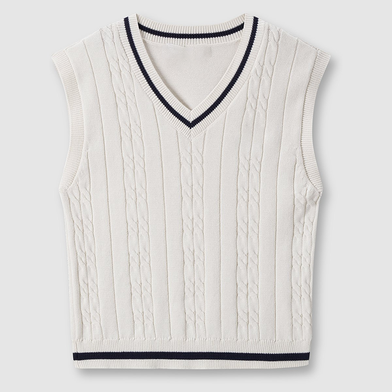 Custom Wholesale Pullover V neck Knitted