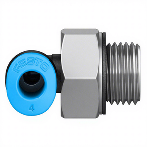 ชิ้นส่วนเชื่อมต่อแบบกดชนิด L ของ FESTO รุ่น QSML-G1/8-6 186269 สำหรับระบบนิวเมติก - Product Image 1