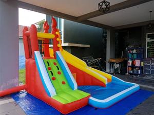 Baby Moonwalke Bouncer House <b>Inflatable</b> Jumper Castle for <b>Water</b> <b>Slide</b> 93003 Kid House With Ball Pit Baby Moonwalke - Product Image 2