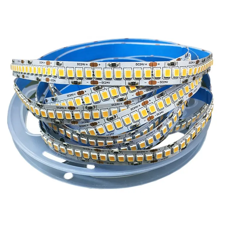 Bande lumineuse flexible à 240 led smd 3528, lumière blanche chaude, rvb ws2812, 12v/m