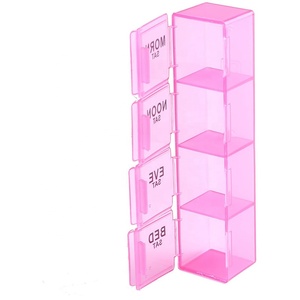 Portapillole Settimanale 4X/Giorno con 7 Scomparti Rimovibili e Contenitori Multicolore per Medicinali - Product Image 2