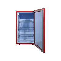 Réfrigérateur commercial personnalisé Meisda SC80H de style rétro, 80L, mini-bar, vitrine réfrigérée, refroidissement direct, électricité