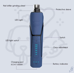 Bestseller Tosatrice Elettrica Ricaricabile per Animali Domestici a 6 Velocità, Super Silenziosa e a Bassa Vibrazione, per Zampe Indolore di Gatti Piccoli, Medi e Grandi - Product Image 2