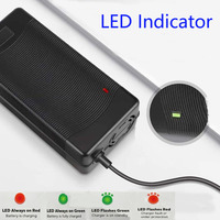 Chargeur intelligent 54,6 V 2 A 3 A pour batteries au lithium 48 V, charge rapide, protection multi-sécurité, alimentation pour vélos électriques et scooters