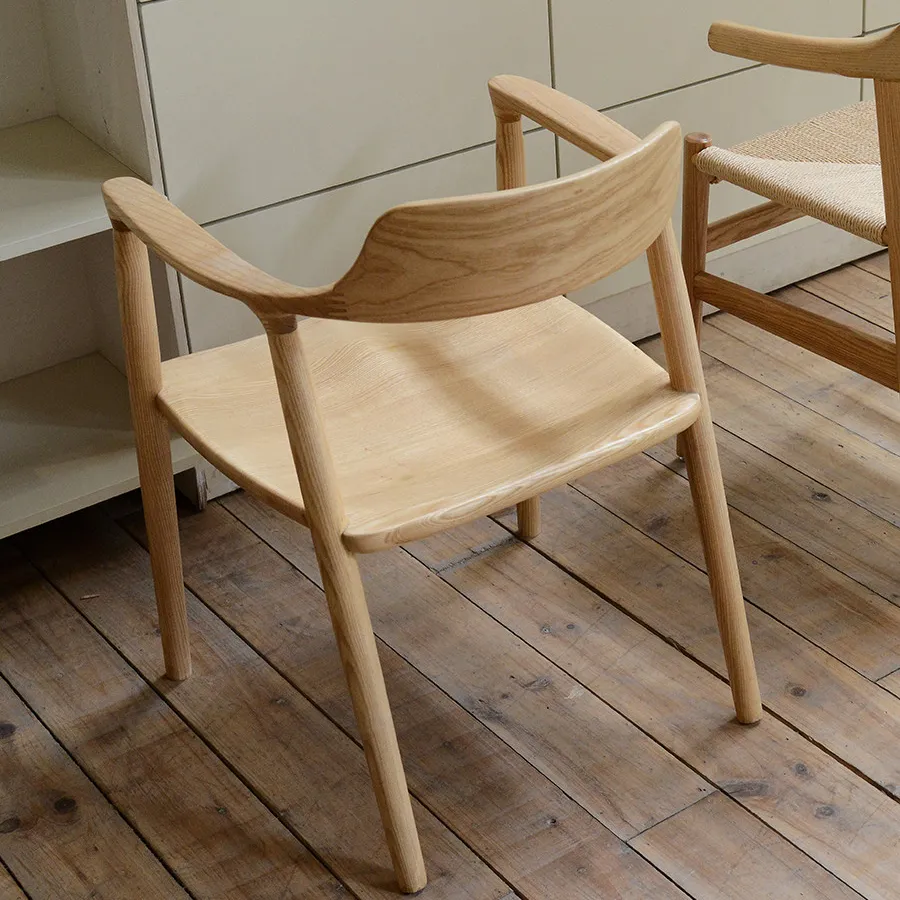 Purely Feel Japanisch gestalteter Hiroshima Stuhl Massivholz Esszimmers tuhl Freizeit Sessel