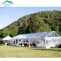 Tente de chapiteau extérieure de haute qualité étanche Transparent PVC toit transparent tente d'événement de fête de mariage pour 200 500 personnes