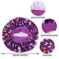 Gorro de Satén de Lujo Personalizado con Banda Elástica de Doble Capa para Adultos, para Uso Diario y en la Playa