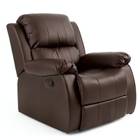 Canapé-lit inclinable massant en cuir surdimensionné à siège unique pour salon et home cinéma, mobilier contractuel, achat en gros direct usine