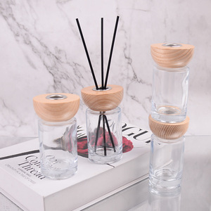 เครื่องกระจายกลิ่นอโรมาแบบไม่มีเปลวไฟ ฝาไม้ ขนาด 120 มล. กลิ่นหอมสดชื่น สำหรับใช้ในบ้านและโรงแรม - Product Image 3