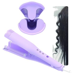 MINi Ionische Anti-Verbrandings Haarcrimper 2-Barrel Ionische Krultang voor Golvend Haar 22mm Krulstaaf Crimper Haarstyler voor Brede Diepe Golven - Product Image 1