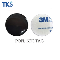 Autocollant intelligent NFC-Partage de liens de médias sociaux programmables | Étiquette de téléphone époxy pour carte de visite numérique et profil de contact