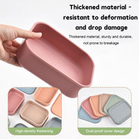Boîte à lunch en silicone personnalisée, boîtes bento en silicone, contenants alimentaires réutilisables avec couvercle, boîte à goûter anti-fuite