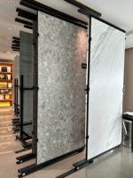 Plan de travail de cuisine moderne en pierre frittée, table à manger, épaisseur 12 mm, certifié NSF, durable, aspect quartz, granit, marbre artificiel
