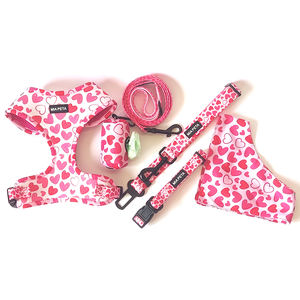 الجملة يسخر للكلاب النيوبرين الفاخرة طوق بكلاب والمقود مجموعة عالية الجودة مصمم مخصص حزام لجر الحيوانات الأليفة سترة - Product Image 2