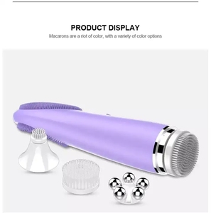 <span class=keywords><strong>Limpiador</strong></span> <span class=keywords><strong>Facial</strong></span> Sónico de Silicona Impermeable, Cepillo Eléctrico para Eliminación de Puntos Negros y Cuidado de la Piel - Product Image 5