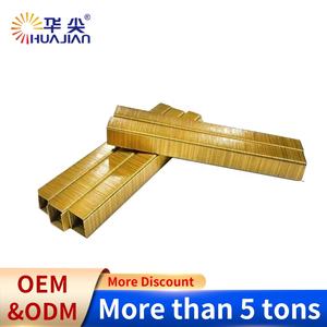 53 स्टेपल श्रृंखला 10 मिमी स्टील स्टेपल 22 गा चिकनी शेंक प्रकार पिन स्टेपलर जिंक/गोल्डन/कॉपर/ब्लैक सो - Product Image 4