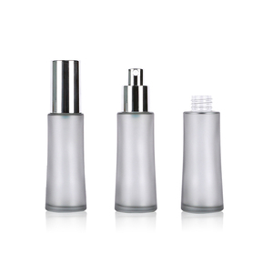 Nouveauté Vaporisateur en verre gris 30ml 50ml 100ml 120ml Récipient essentiel en verre Bouteille de lotion en verre sérum essence - Product Image 1