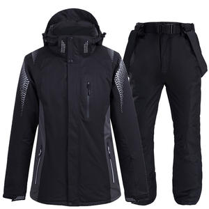 Conjunto <span class=keywords><strong>de</strong></span> traje <span class=keywords><strong>de</strong></span> esquí <span class=keywords><strong>de</strong></span> 2 piezas impermeable Unisex Premium <span class=keywords><strong>chaqueta</strong></span> y pantalones <span class=keywords><strong>de</strong></span> Snowboard térmico <span class=keywords><strong>de</strong></span> moda para hombres y mujeres para Resorts Backcountry - Product Image 2
