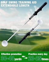 Assistant d'entraînement de balançoire de golf télescopique rythme clic son échauffement entraîneur de balançoire de golf accessoires d'entraînement de poignée de golf