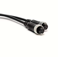 Connecteur rapide GX12 en Y à 4 broches, un mâle vers deux femelles, faisceau de câbles PVC, câble vidéo, prise aviation, capteur d'ordinateur