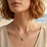 Fijngevoelige 12 Kleuren Geboortesteen Hart Ketting 316L RVS Waterdichte Hartvormige CZ Hangertje Ketting Verjaardag Valentijn Cadeau