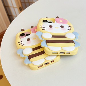 <span class=keywords><strong>Funda</strong></span> de Silicona 3D con Diseño de Abeja para <span class=keywords><strong>iPhone</strong></span> <span class=keywords><strong>11</strong></span> 12 13 14 15 16 17 Pro Max, Carcasa Trasera de Goma Suave Antigolpes con Flores - Product Image 5