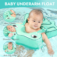 WaterDream Bouée de piscine pour bébé en tissu non gonflable, douce pour la peau, avec support sous les aisselles, pour nourrissons et tout-petits de 3 à 24 mois