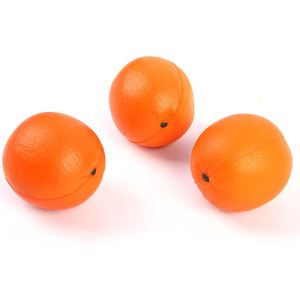 Pelota Antiestrés de PU con Forma de Fruta Naranja, Bonita y Realista, Juguete Promocional Unisex para Todas las Edades - Product Image 4