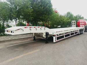 Remolque de Camión de 3 Ejes, 4 Ejes, 50 Toneladas, 60 Toneladas, Remolque de Cama Baja Hidráulico de Servicio Pesado, Semirremolque de Cama Baja - Product Image 5