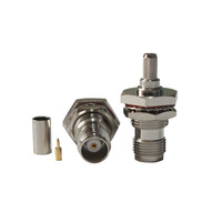 Fabricant TNC-C-KY3 matériau en laiton connecteur RF connecteur femelle Jack TNC à sertir pour câble RG58 RG142