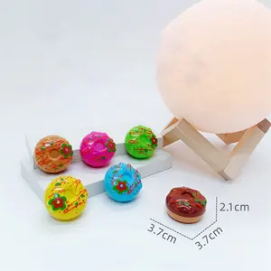 2023 new food styling series mini pull-back donut car can be assembled into a set of toys.