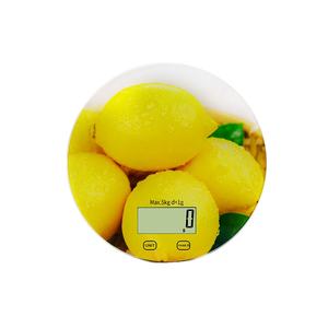 Balance de cuisine numérique ronde de précision, comptage des calories, électronique, avec plateforme de 5kg, nouveauté - Product Image 3