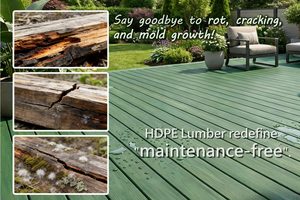 Madera para Construcción, Material HDPE Totalmente Impermeable, WinStar, Larga Vida Útil, <span class=keywords><strong>Lumbre</strong></span> de Plástico para Exteriores - Product Image 2